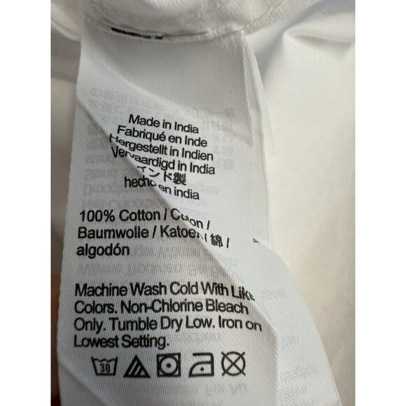 J Crew Womens Etienne Oversized Fit Long Sleeve Top~Size 2X~White Oxford NWT - Picture 10 of 11